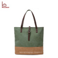 Trendy lady shoulder bag women handbag cotton canvas tote bag